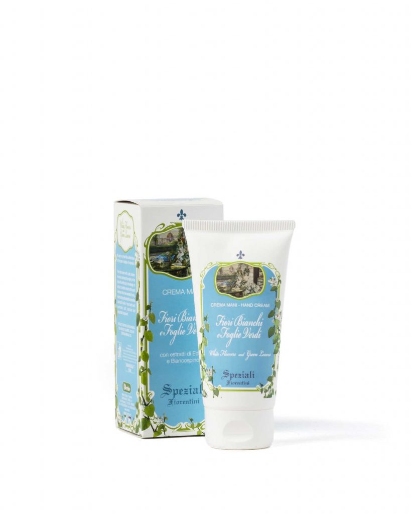 Hand cream with green leaves and white flowers - Speziali Fiorentini - Derbe