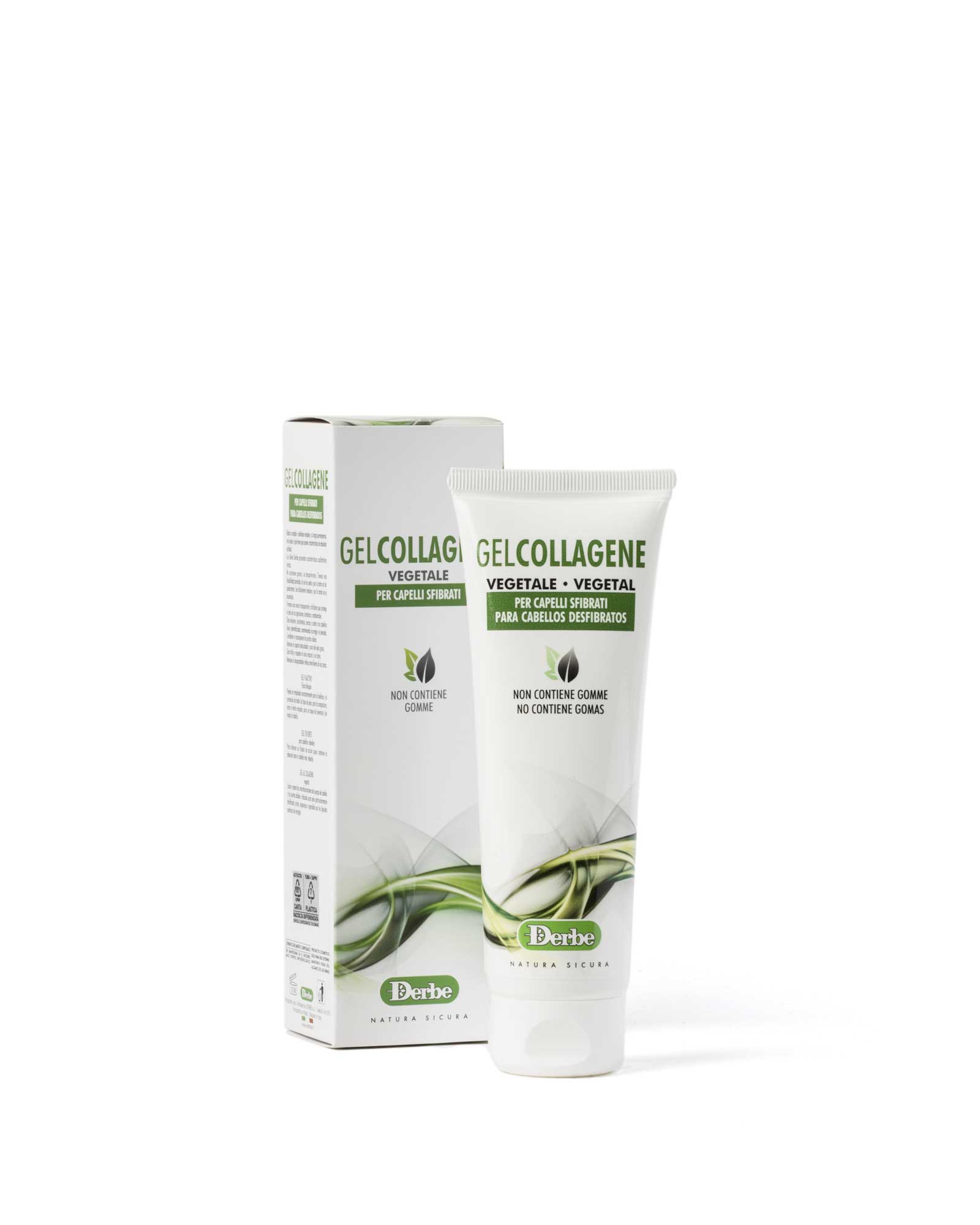 Derbe gel de colágeno vegetal para cabello dañado