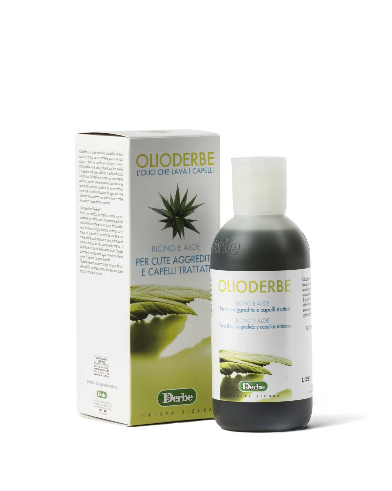 Ölderbe-Rizinus-Aloe-Haut-angegriffene-Haar-behandelte-Kräuter