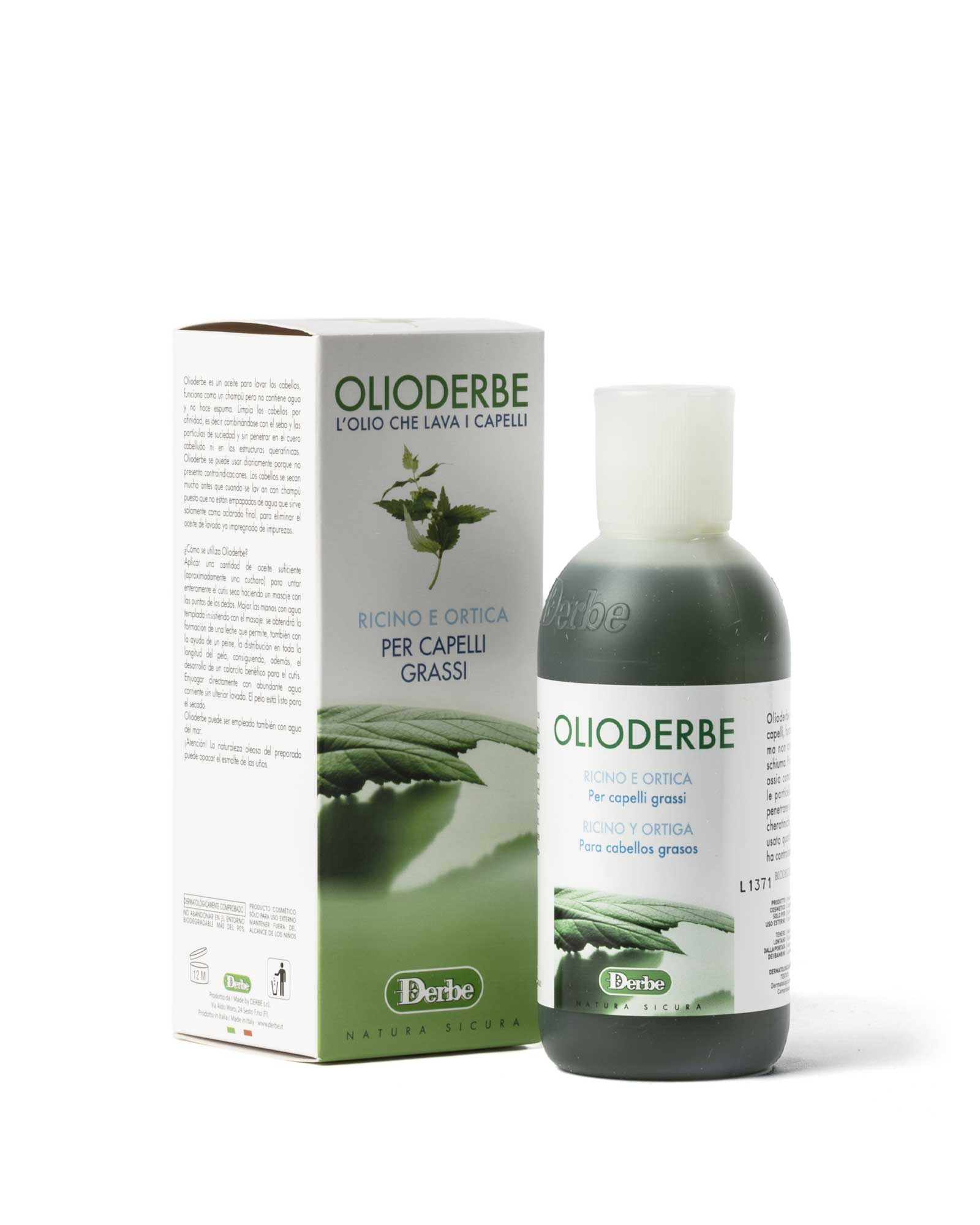 OlioDerbe con Ricino y Ortiga para cabello graso